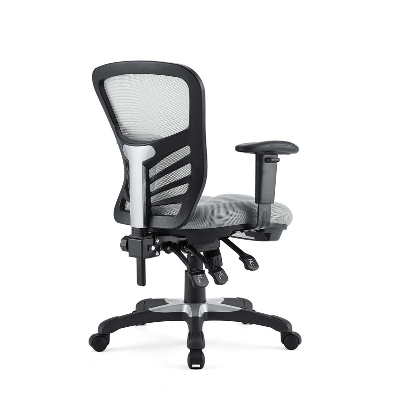 ErgoFlex Gray Mesh & Vinyl Adjustable Office Chair with Swivel
