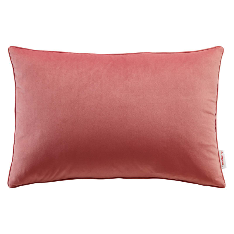Blossom Performance Velvet Lumbar Throw Pillow 23.5"