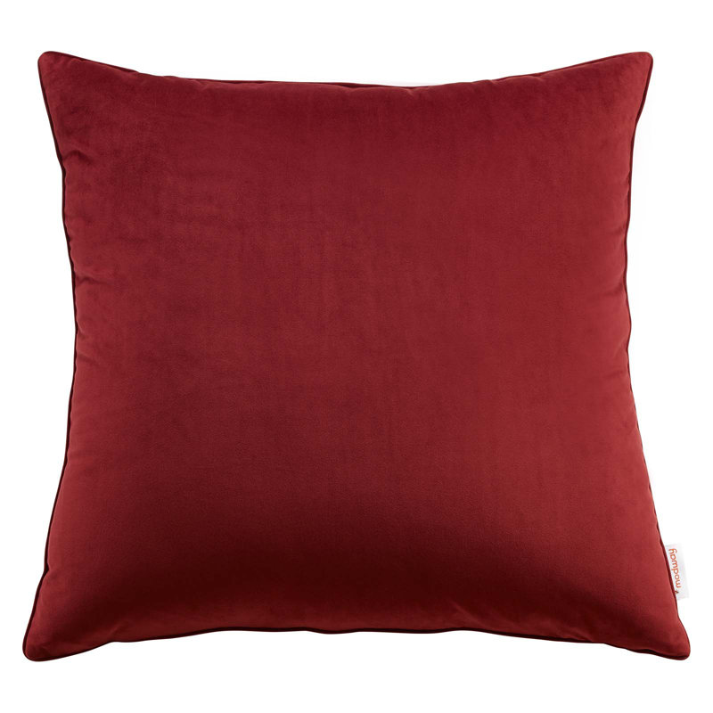 Blossom 24" Square Performance Velvet Throw Pillow