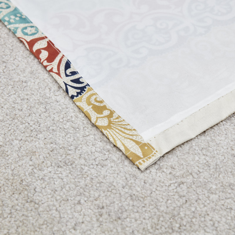 Olympia Multicolor Medallion Tab Top Polyester Drapes