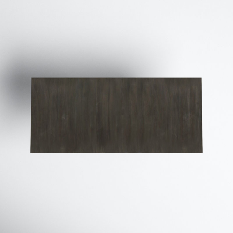 Oxford Modern Extendable Dining Table in Distressed Basalt Gray