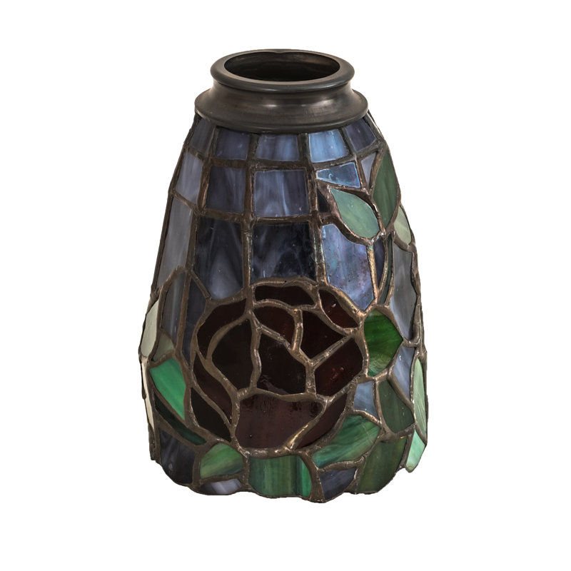 Multicolor Stained Glass Tiffany Fan Light Shade
