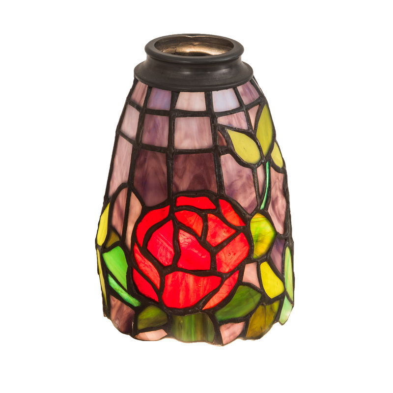 Multicolor Stained Glass Tiffany Fan Light Shade