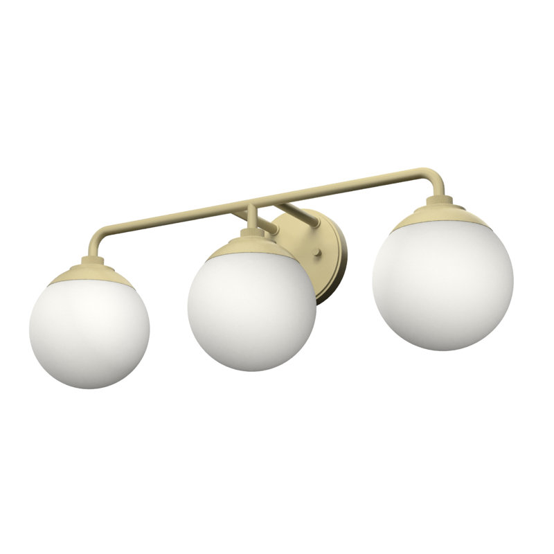 Hepburn Modern Brass 3-Light Vanity Wall Sconce