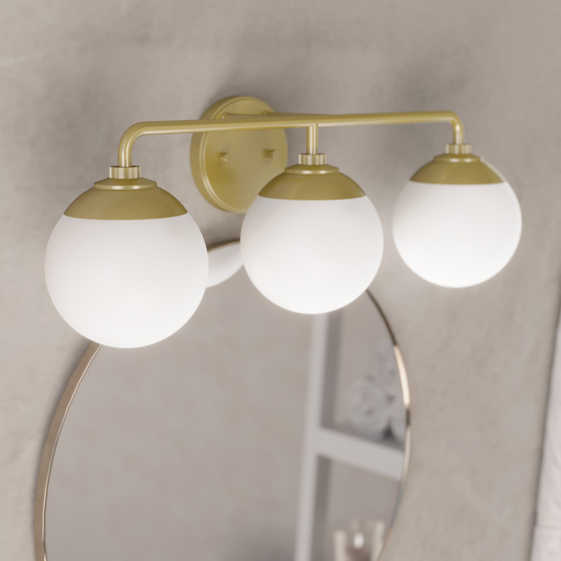 Hepburn Modern Brass 3-Light Vanity Wall Sconce