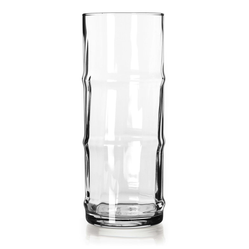 Libbey Tiki Bamboo 16 oz Clear Highball Glasses Set