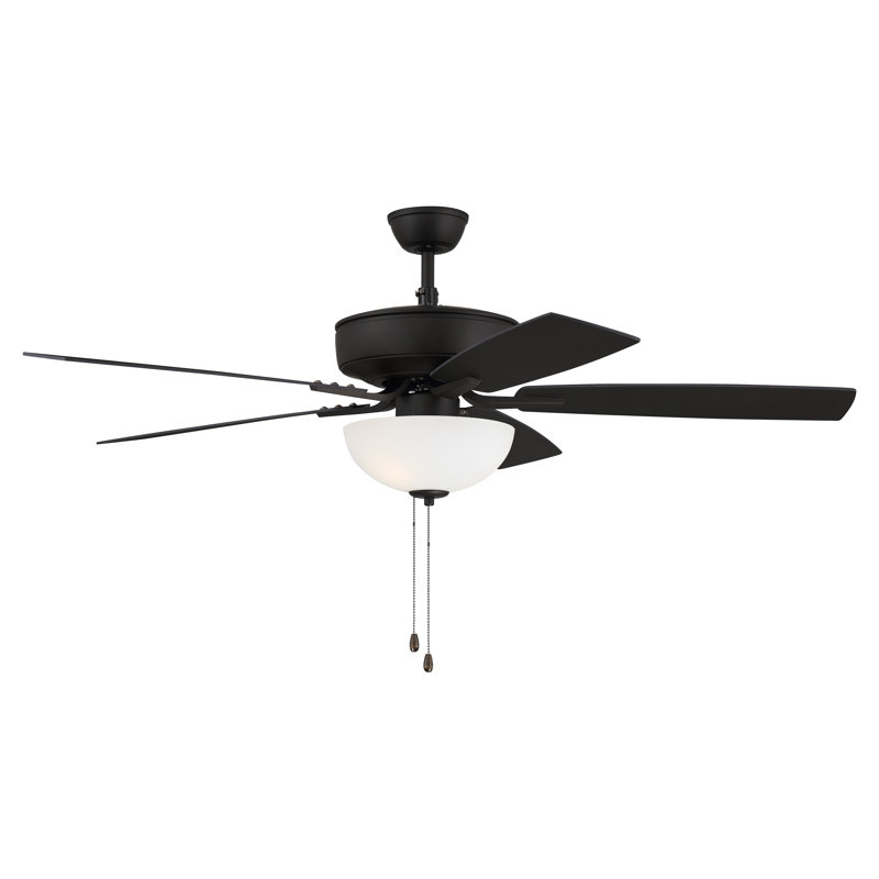 Espresso 52'' Ceiling Fan with Reversible MDF Blades and LED Light