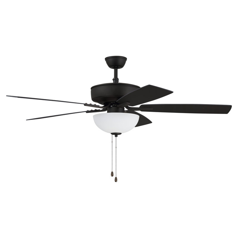 Espresso 52'' Ceiling Fan with Reversible MDF Blades and LED Light