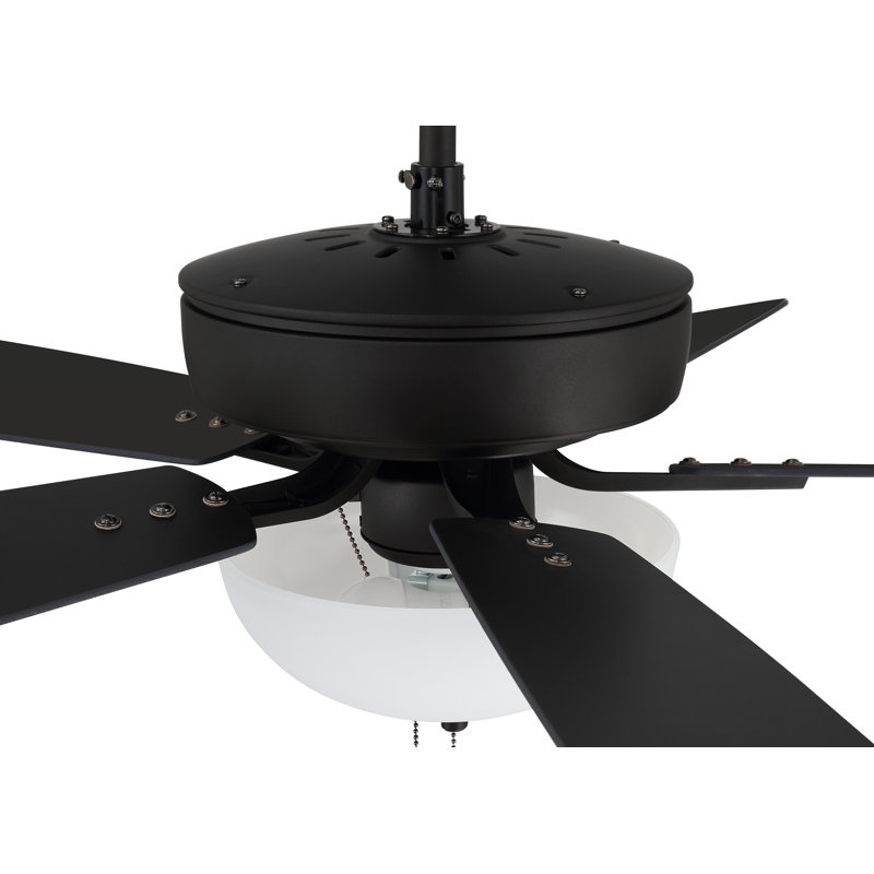 Espresso 52'' Ceiling Fan with Reversible MDF Blades and LED Light