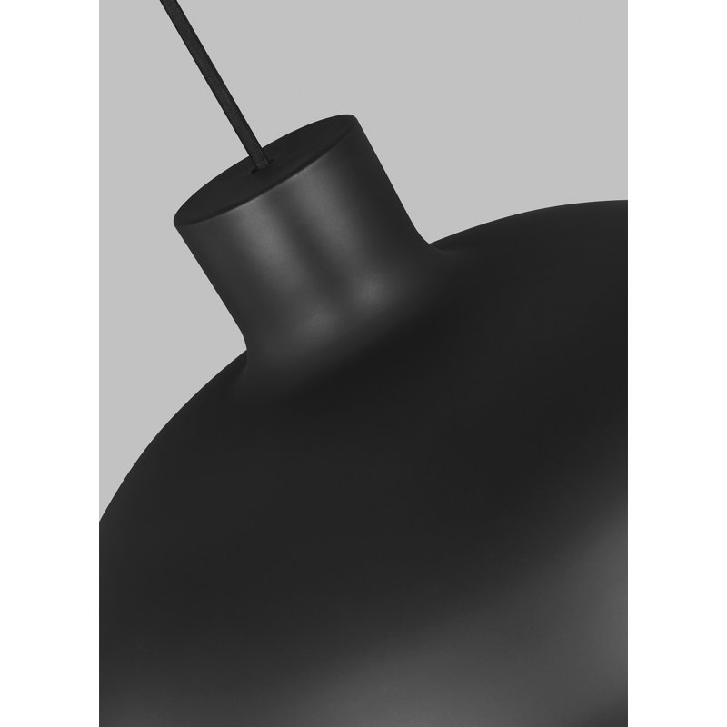 Nightshade Black LED Indoor/Outdoor Drum Pendant Light