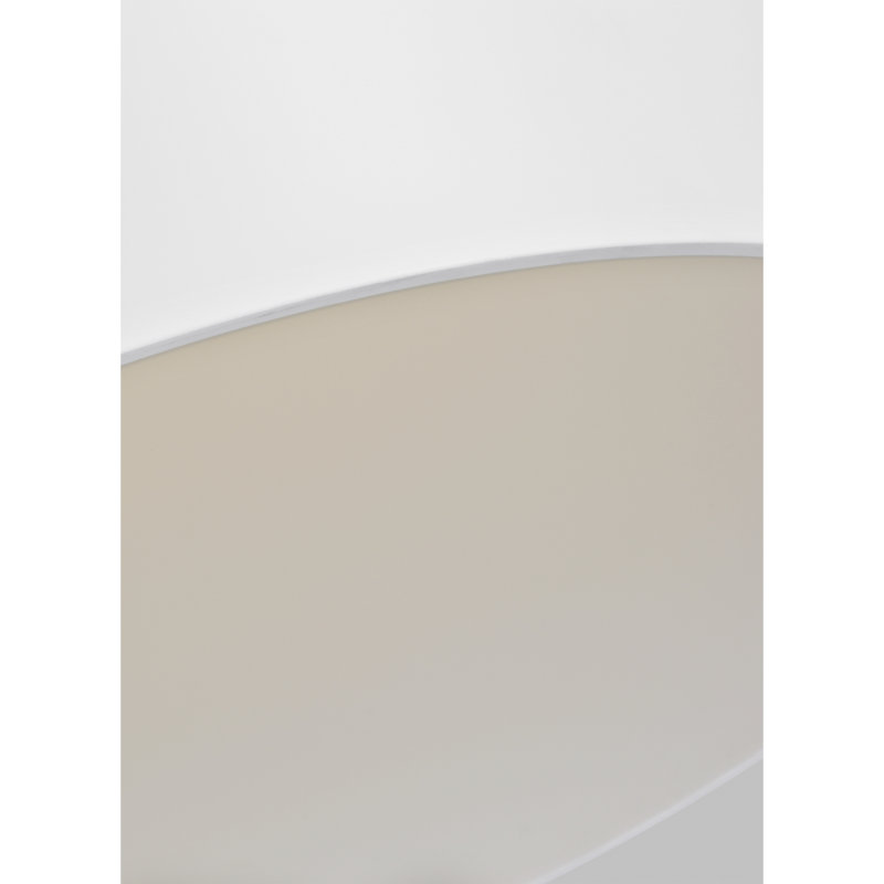 Urban Matte White 16" Drum LED Pendant Light
