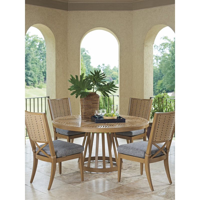 Casual Transitional Aluminum Side Dining Chair with Cushioned Seat