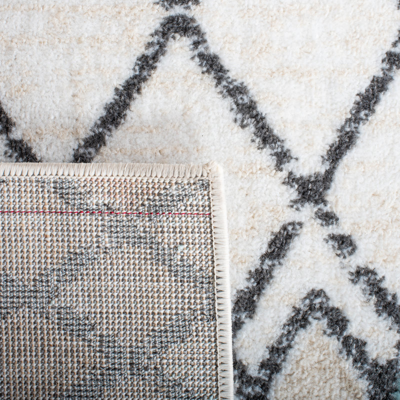 Ivory Elegance 4' x 6' Hand-Knotted Synthetic Rectangular Rug