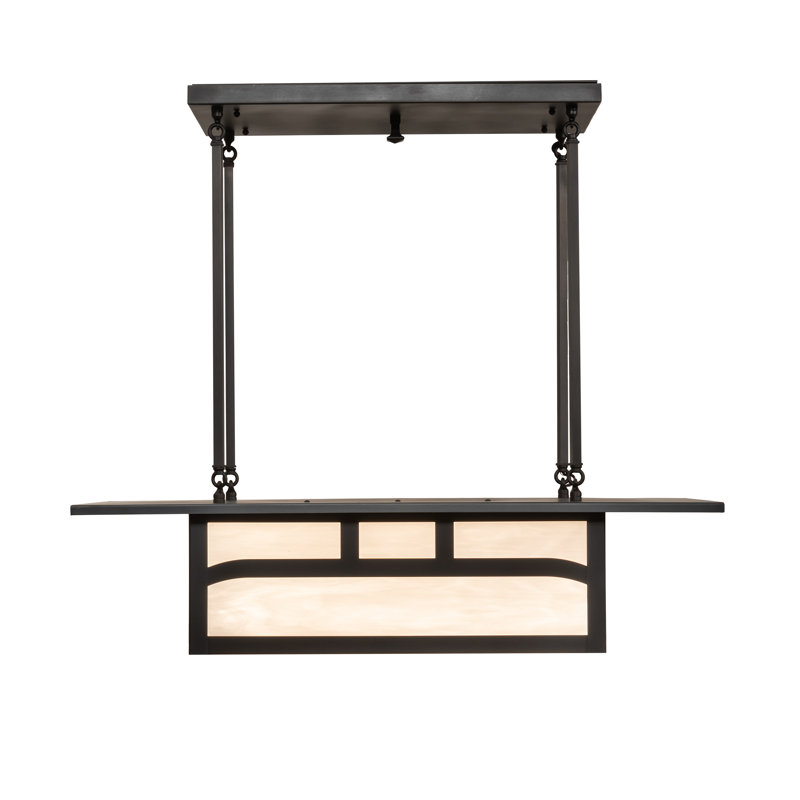 Brown Glass 30" Indoor/Outdoor Island Chandelier