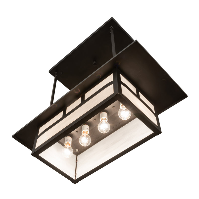 Brown Glass 30" Indoor/Outdoor Island Chandelier