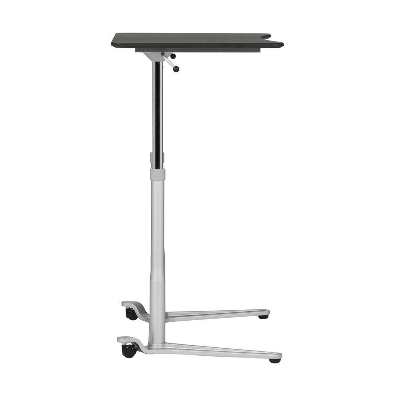 Sierra 42" Black and Silver Adjustable Metal Standing Desk