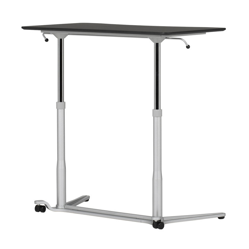 Sierra 42" Black and Silver Adjustable Metal Standing Desk