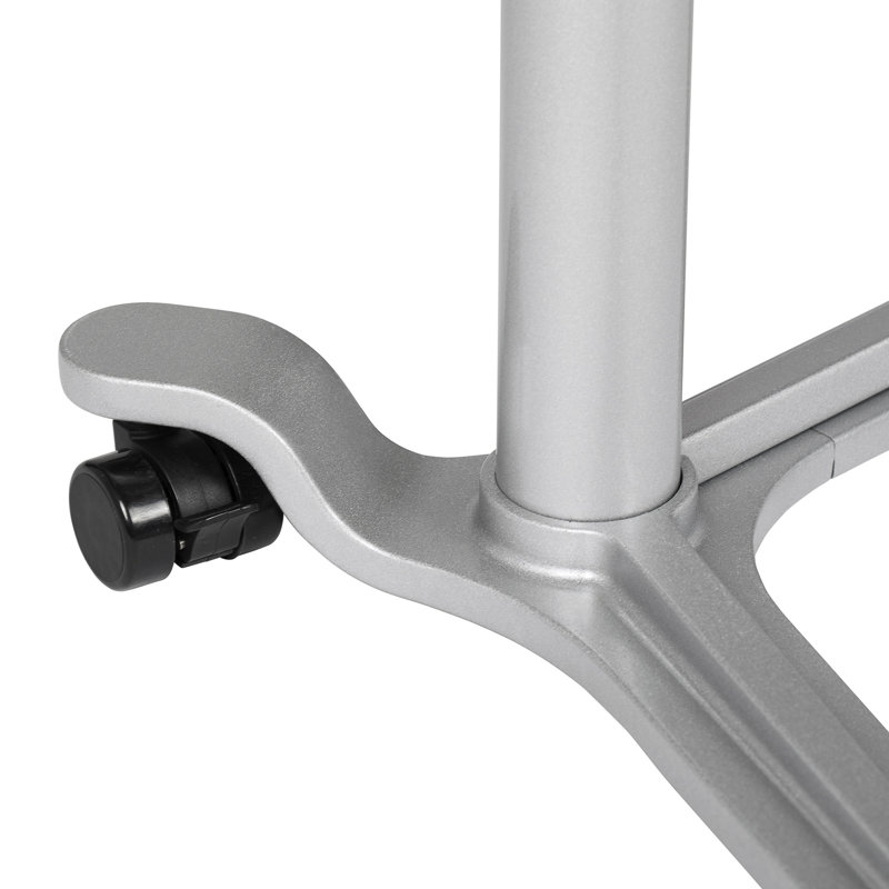 Sierra 42" Black and Silver Adjustable Metal Standing Desk