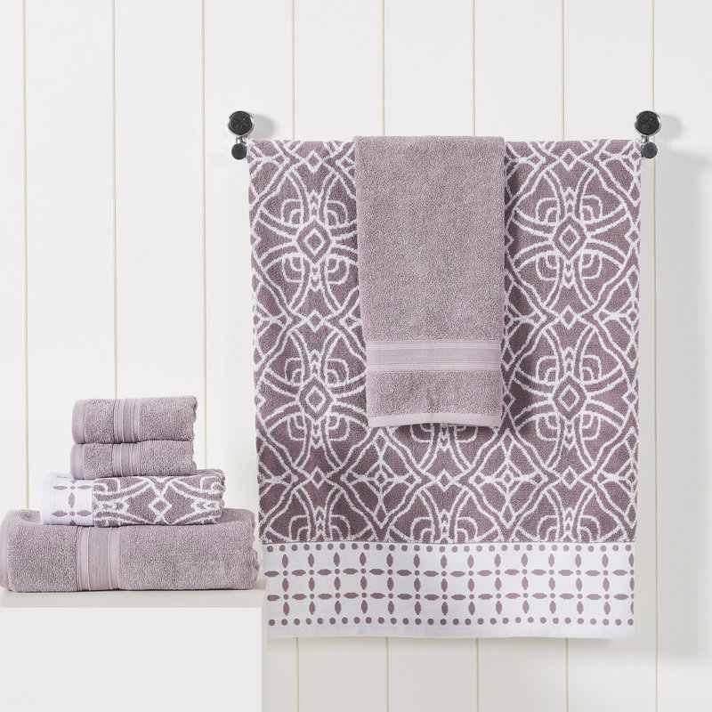 Orchid Cotton 6-Piece Hand and Washcloth Set
