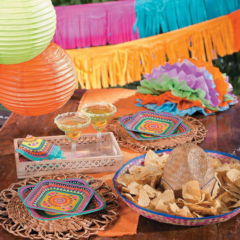 Bright Multicolor Paper Fringe Garland, 39 Feet