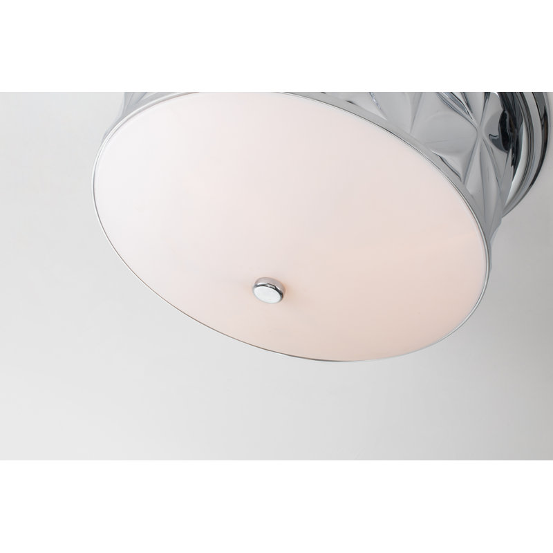 Polished Chrome 3-Light Indoor/Outdoor LED Flush Mount