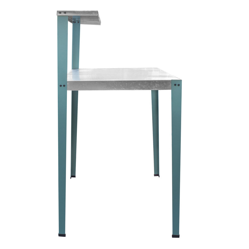 AmeriHome 32'' Teal Galvanized Steel Garden Workbench