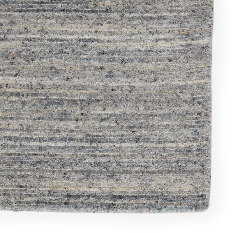 Vassa Blue and Gray Handmade Wool Rug