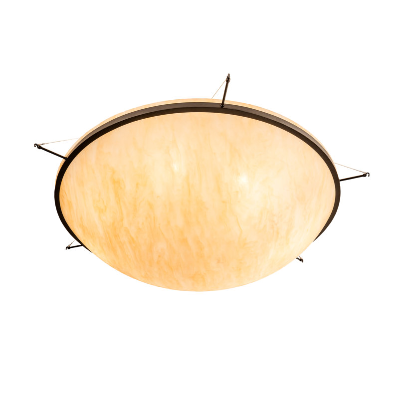 Elegant Timeless Bronze 8-Light LED Pendant with Beige Acrylic Shade