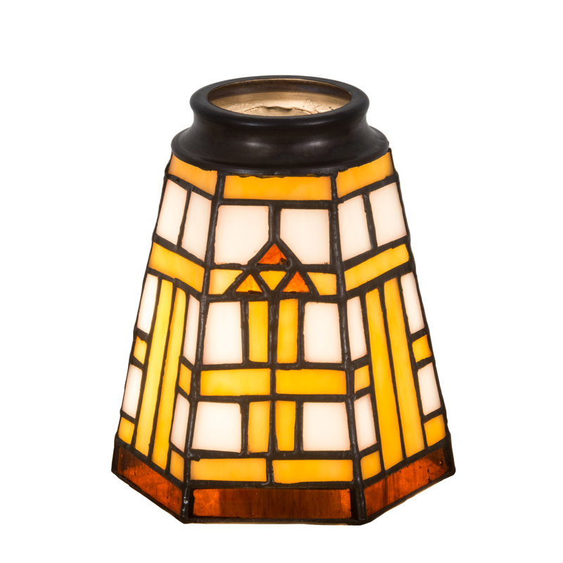 Southwest Mission 4.5'' Stained Glass Bell Ceiling Fan Shade