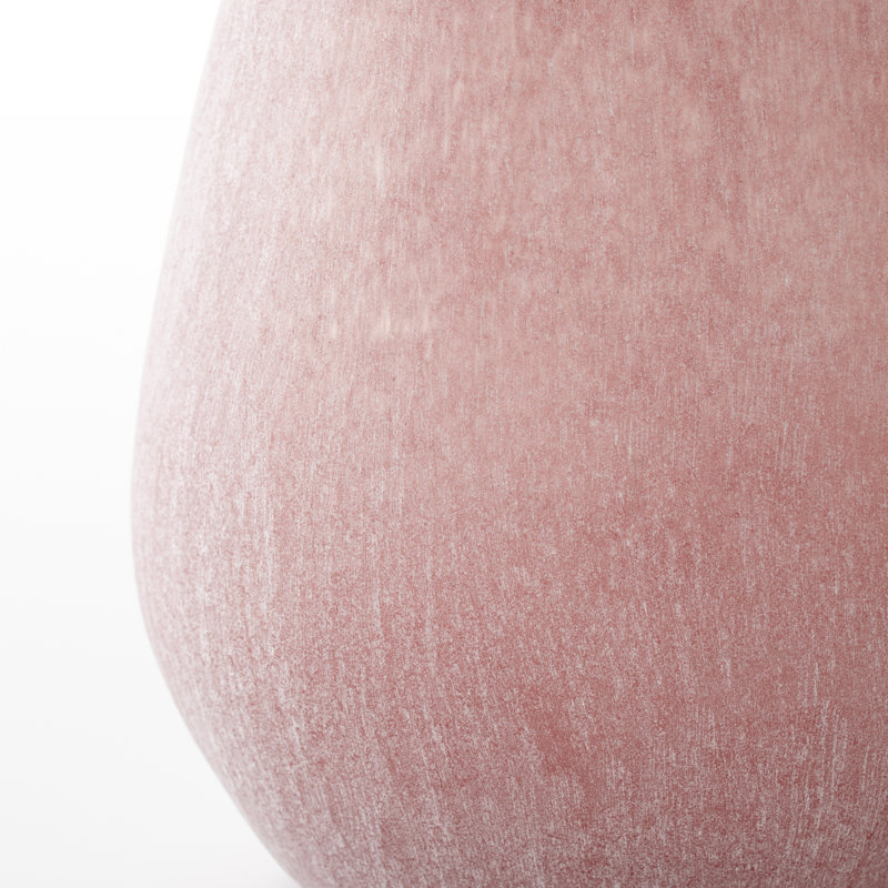 Charming Pink Ceramic Bouquet Vase 13.5" H Contemporary Decor