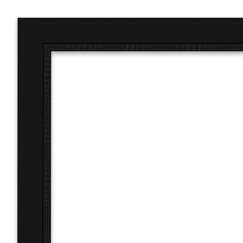 Avon Black 27" x 39" Beveled Bathroom Wall Mirror