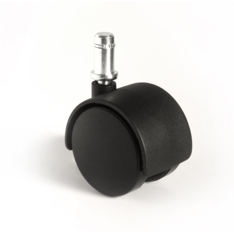 2" Black Plastic Office Chair Caster Wheel