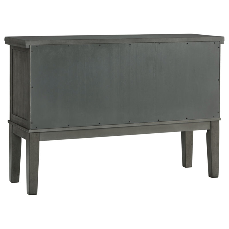 Hallanden 56'' Gray Transitional Sideboard with Wine Rack