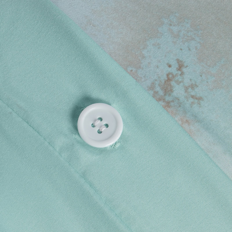 Cassiopeia Aqua Watercolor Tie Dye King/Cal King Duvet Cover Set
