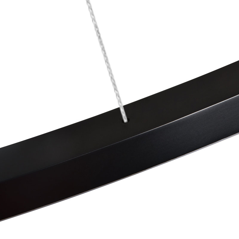 Tania 72" 109W LED Black Circular Chandelier