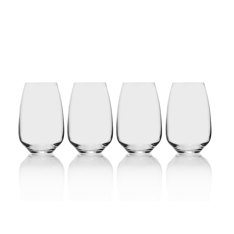 Melody Clear Lead-Free Crystal Highball Glasses Set of 4