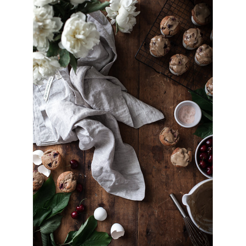 Stone Gray Square Linen Napkin Set of 4