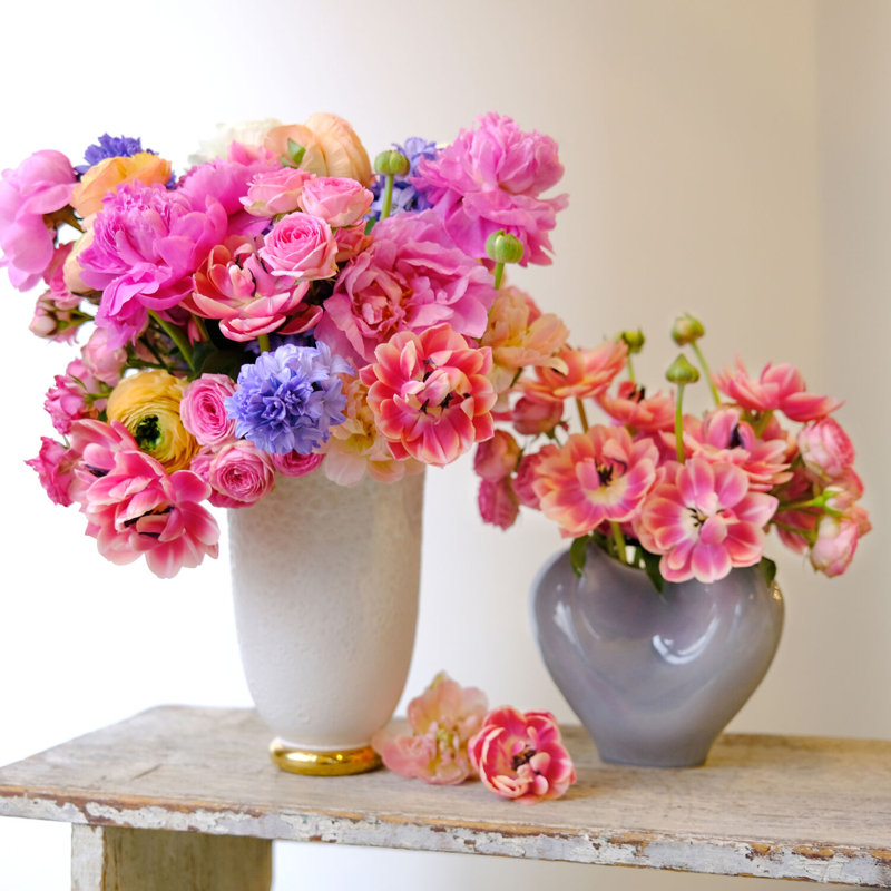 Handcrafted Gray Ceramic Novelty Table Vase