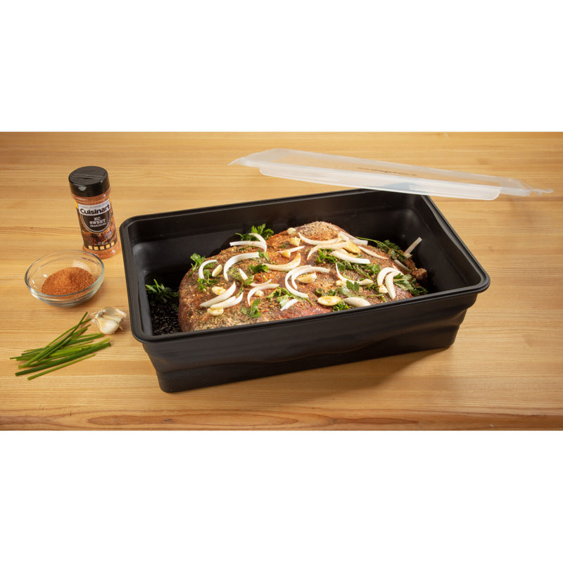 Black BPA-Free XL Collapsible Marinating Container