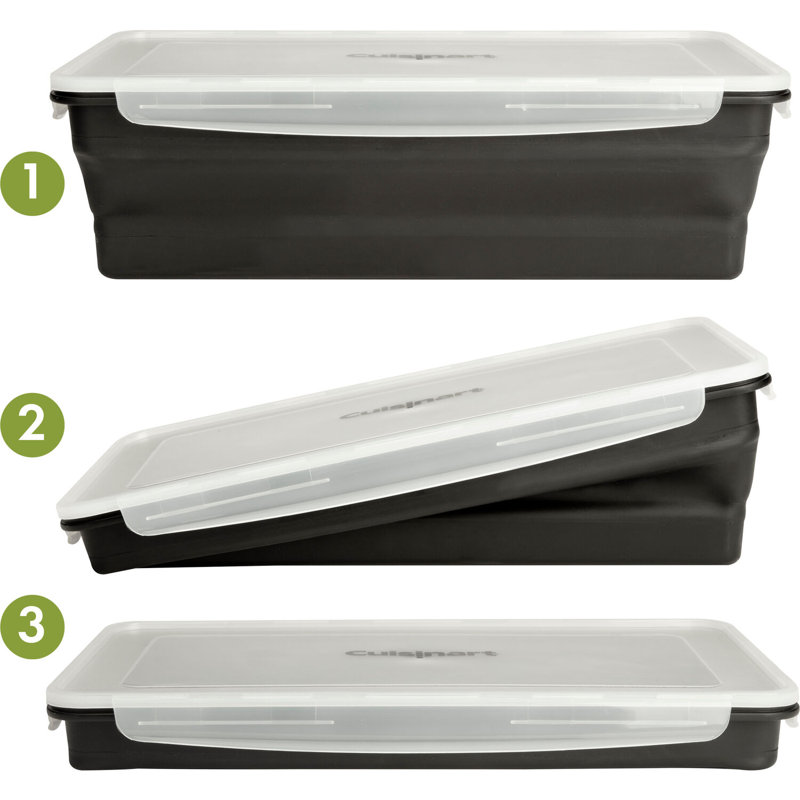 Black BPA-Free XL Collapsible Marinating Container