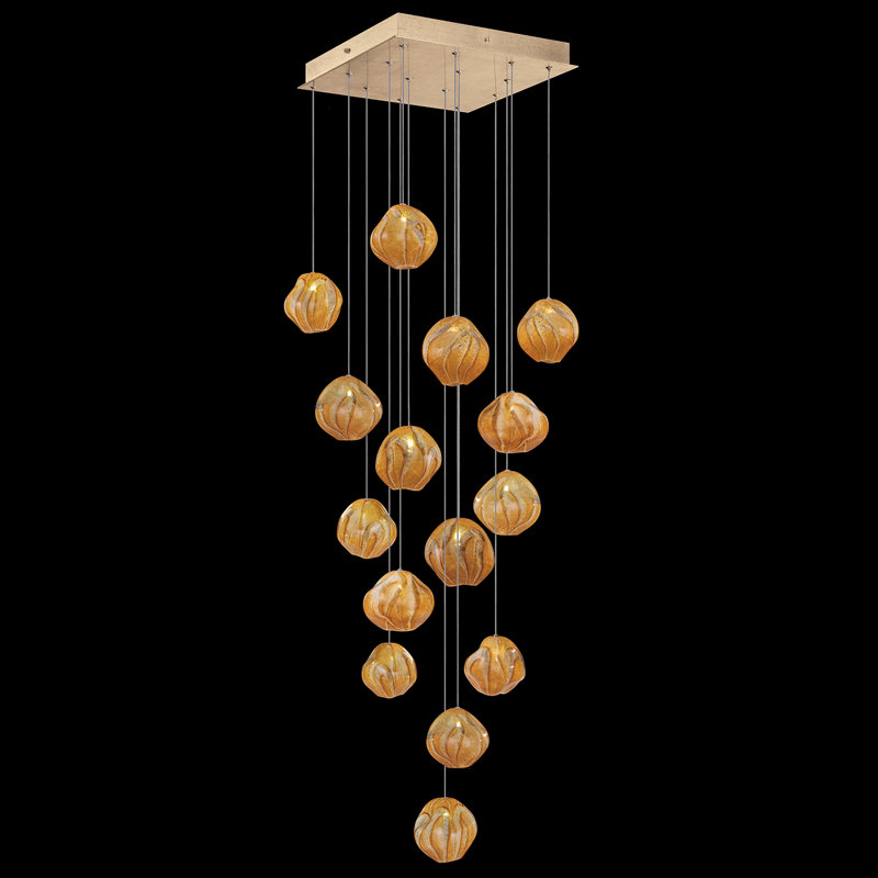 Vesta Gold Glass LED Pendant Light