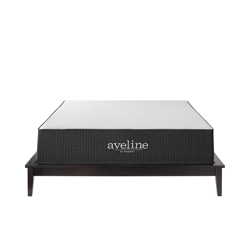 SereneDream 12" Queen Gel Memory Foam Mattress in White