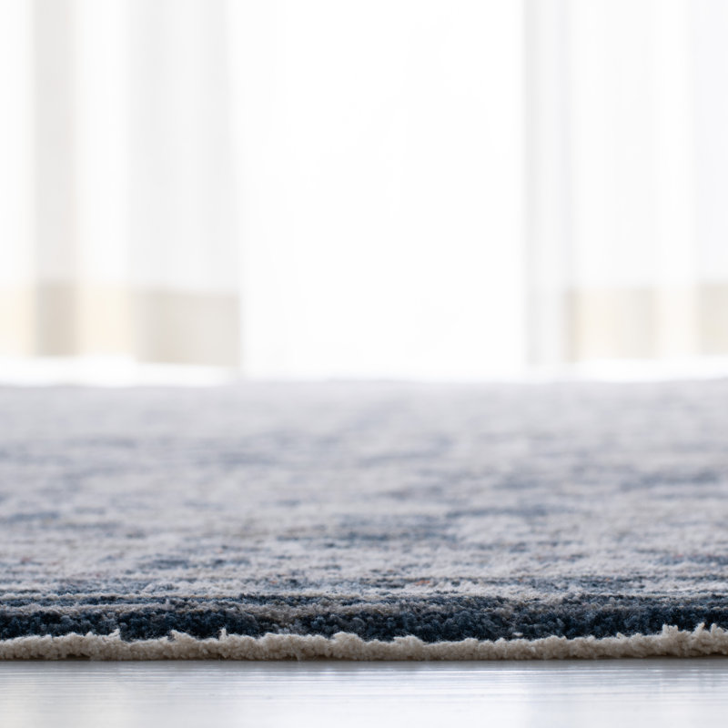 Lauren Light Blue/Ivory Silken Sheen 2'2" x 10' Runner Rug