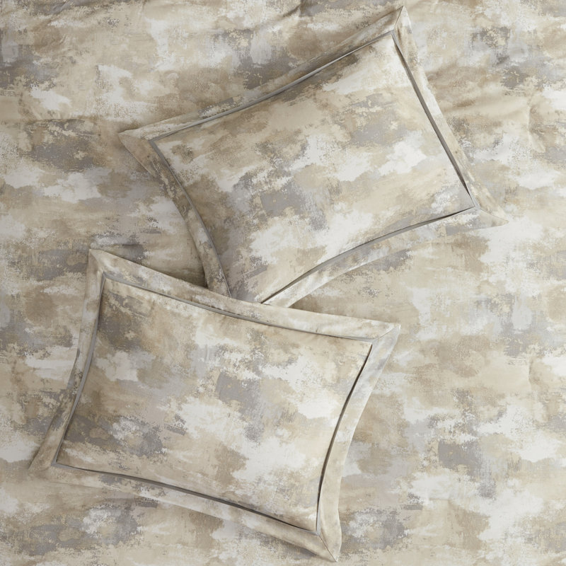 California King Gray Microfiber 7-Piece Comforter Set