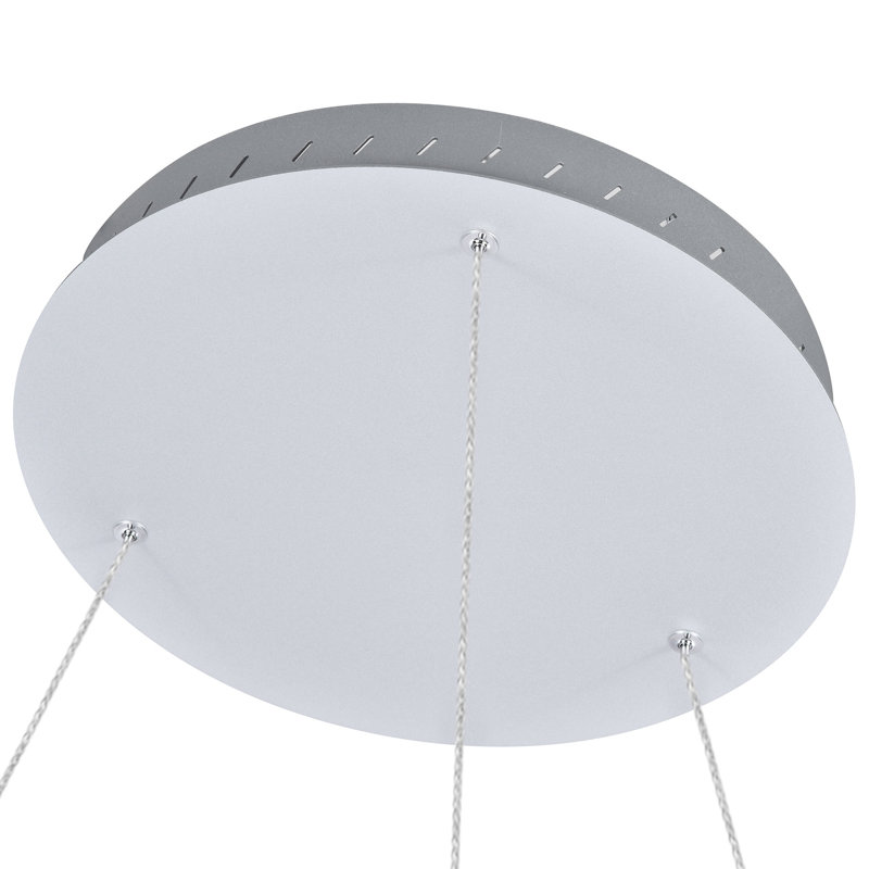 Tania Nickel 39" Drum LED Pendant Chandelier