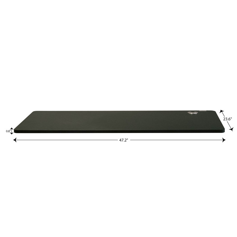 Black 50'' Electric Height Adjustable Desk Frame with Dual Motor
