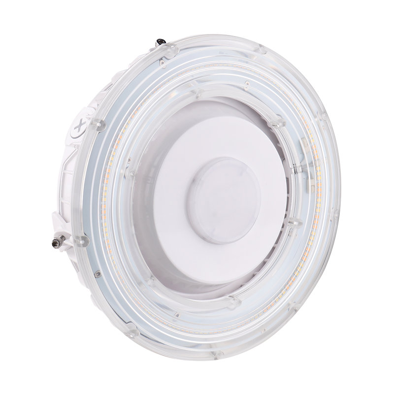 Sleek 10'' White Aluminum LED Canopy Light with Adjustable Color Temperature