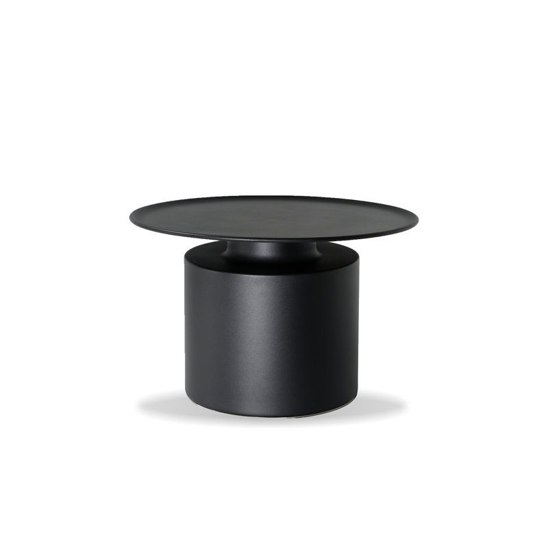 Rook Matte Black Stainless Steel Coffee Table