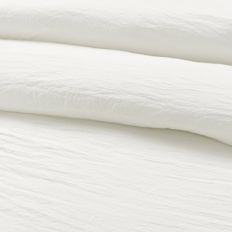 White Polyester Ruffled Twin Daybed Comforter Set