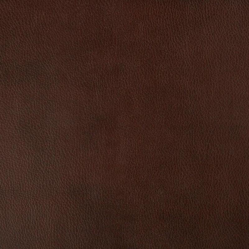 Rustic Brown Faux Leather Tufted Reclining Sofa with Metal Legs